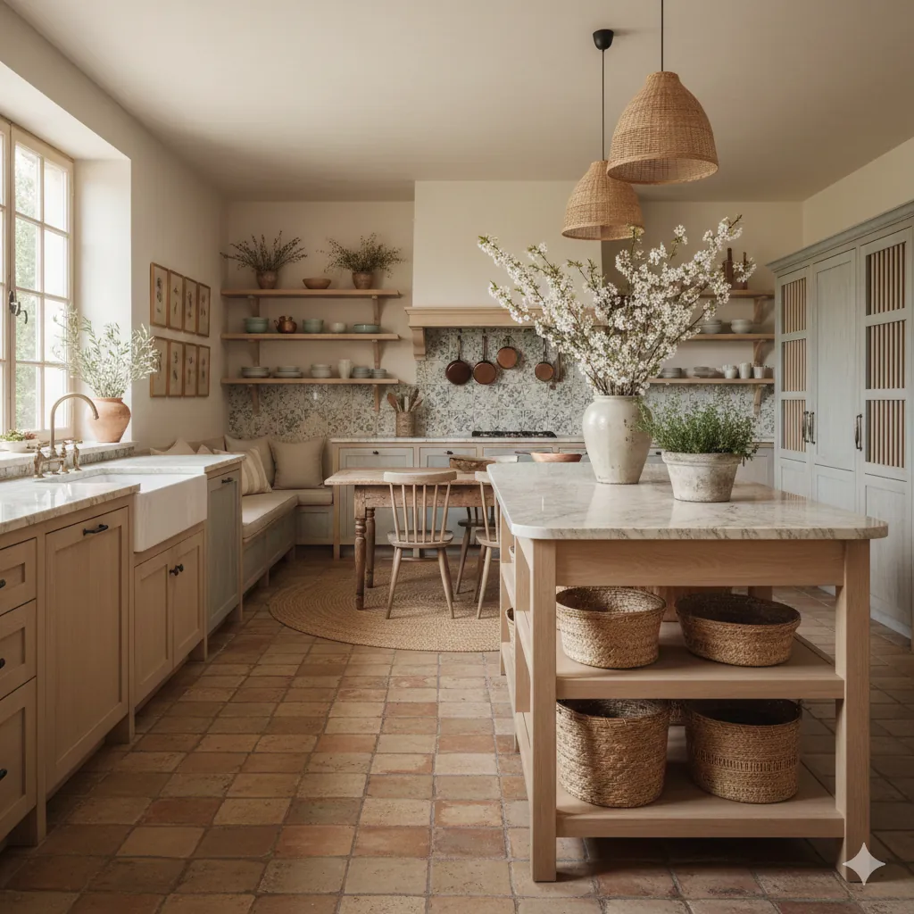 Cuisine rénovée avec style provençal